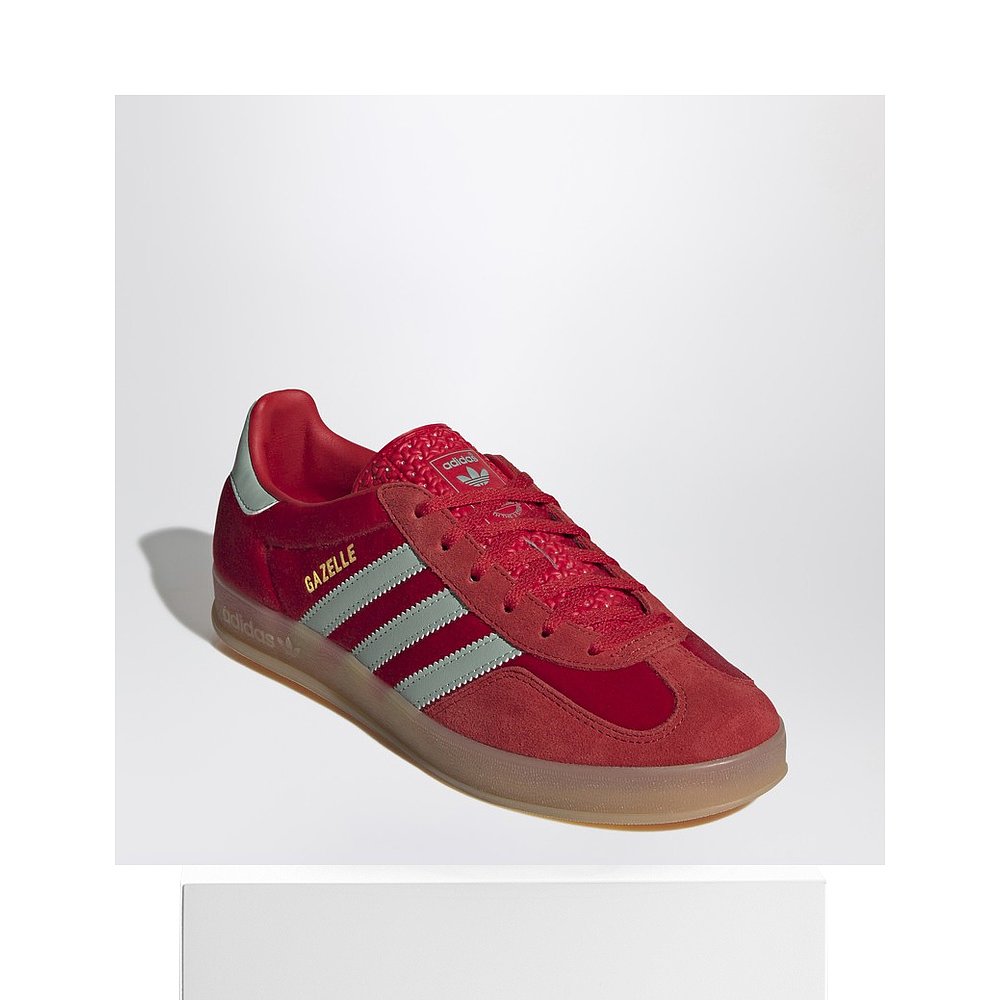 1h可退 香港直邮潮奢 Adidas Originals 女士 Gazelle 室内红色运 - 图3