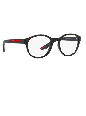 PRADA 男士太阳镜 PS07PVDG01O1 AW2023 黑色 徽标平光镜