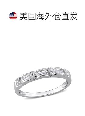 自营 Mimi & Max 1/2 克拉 DEW 创作的 925 银莫桑钻周年戒指 -