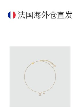 自营1h可退 欧洲直邮LV/路易威登 女士金色/浅棕色金属项链新款