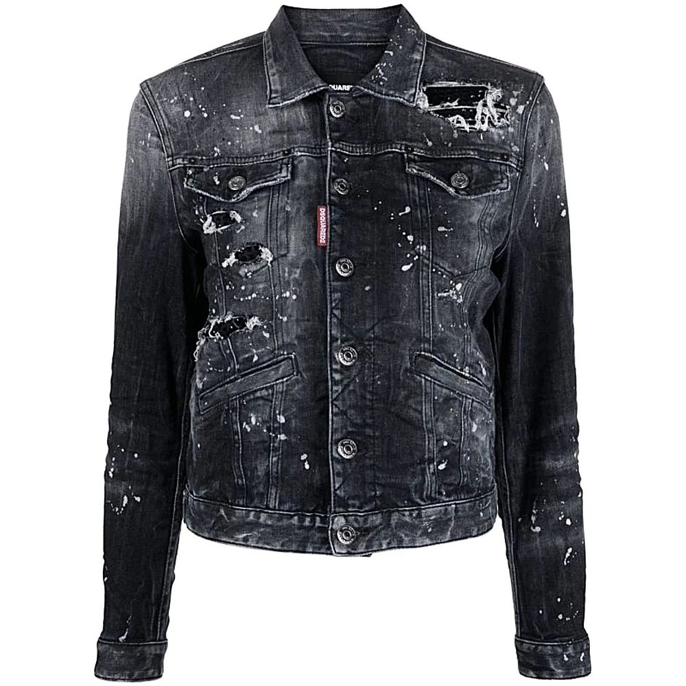 DSQUARED2女士夹克S75AM1010S30503NERO - 图2