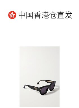 1h可退 香港直邮Fendi 芬迪 女士 Roma D形框醋纤太阳眼镜 FE4010