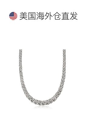 自营 Ross-Simons 纯银渐变小麦链项链 - 20 英寸 美国奥莱直发