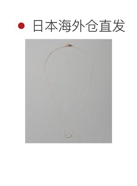 1h可退 日本直邮ete 女士 K10玫瑰金 月牙项链 层叠搭配设计 7618