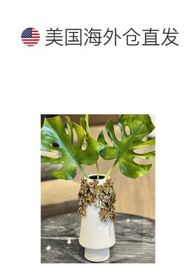 自营 vivience白色花瓶金色上部细节 - 白色 美国奥莱直发