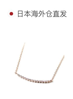 1h可退 日本直邮cui-cuiK10PG粉金纯手工钻石项链782404cuicui