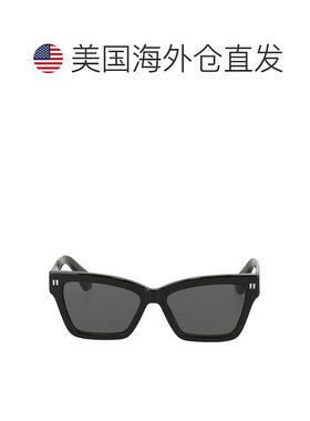 自营 off-white米白色中性黑色太阳镜-黑色 美国奥莱直发