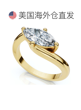 自营pompeii31Ct Marquise Diamond Solitaire Curve East To Wes
