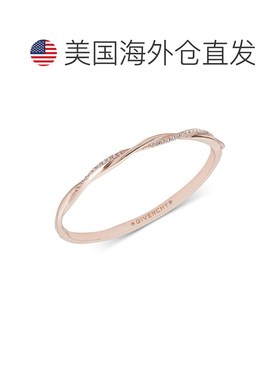 1h可退 【美国直邮】纪梵希givenchy女士密镶扭纹手镯大气玫瑰金
