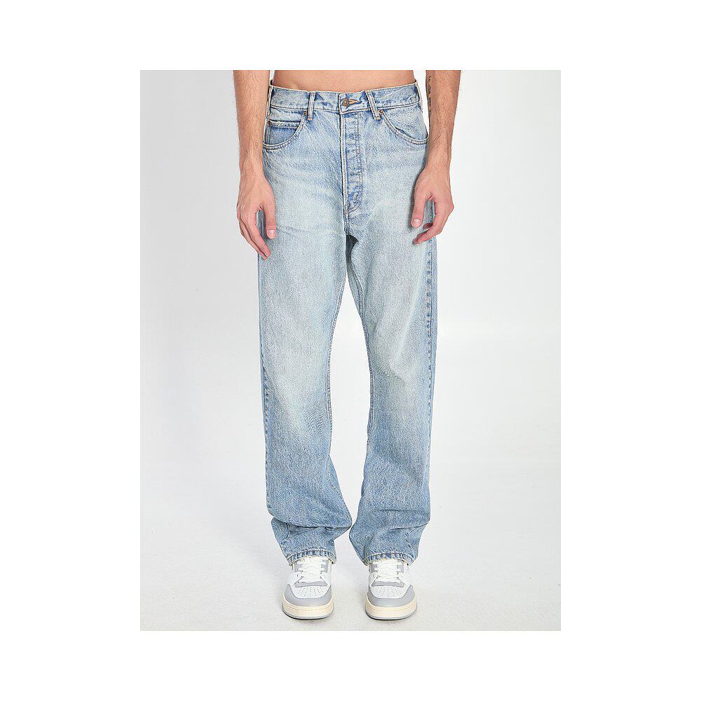 香港直邮CELINE 男士牛仔裤 2N574930F08NY AW2025 蓝色 KURT JEA - 图0