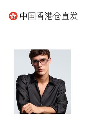 1h可退 香港直邮潮奢 Celine 思琳 男士 3 圆点方形眼镜 grey灰色