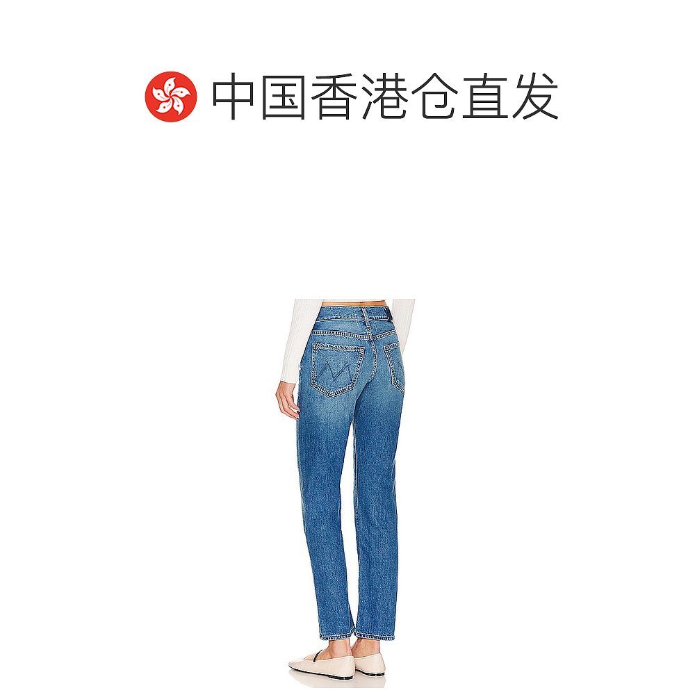 香港直邮潮奢 mother denim女士 Hover滑面长裤 10684-图1