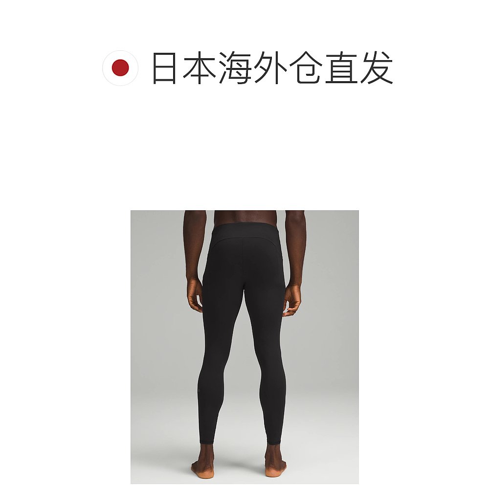 日潮跑腿Lululemon露露乐蒙 男款瑜伽紧身长裤 黑色 中号 prod115 - 图1