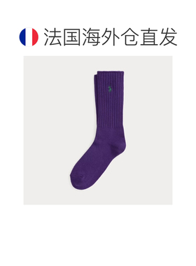 自营欧洲直邮Ralph Lauren拉夫劳伦 男士棉混纺运动袜袜子桑葚色