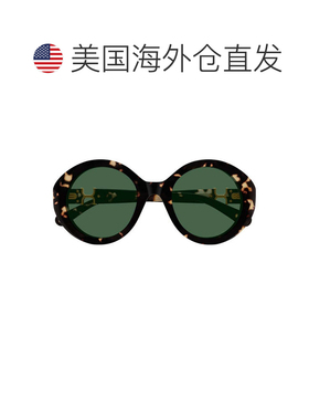 自营Ch0332S Marcie-Linea Chloe Round Dark Havana Acetate Sun