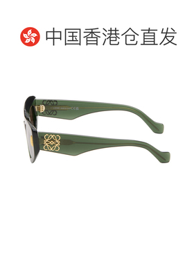 香港直邮LOEWE 罗意威 女士 绿色 Anagram 太阳镜 LW40160I5196ES