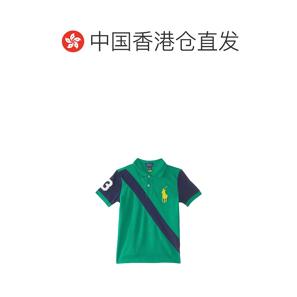 香港直邮潮奢 Polo Ralph Lauren 男童大马标棉质网纱Polo衫(大童