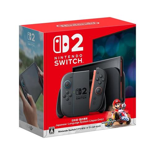 海外直邮任天堂Switch2同捆版港版/日版马里奥赛车游戏机主机 - 图0