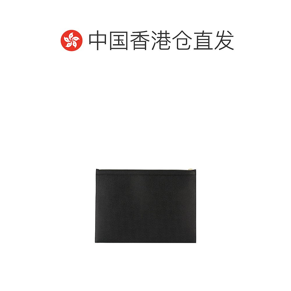 香港直邮潮奢 Thom Browne 男士Thom Browne Wallets Black 钱包 - 图1