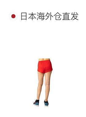 【日本直邮】ASICS 女士跑步短裤 田径跑步用 红/白S 2092A087