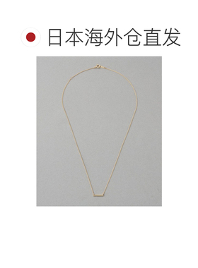 日本直邮ete 女士 K10黄金层叠风简约直线条吊坠项链 761887