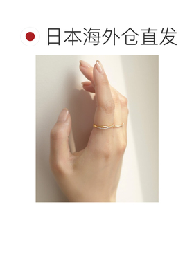 日本直邮ANE MONE 女士 纤细闪耀 毕加索线戒指 DG340057R