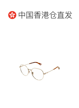 1h可退 香港直邮CHLOÉ 女士眼镜 CH0180O003 SS2026 金色 徽标眼