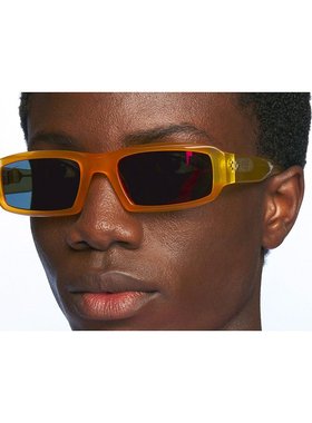 JACQUEMUS 男士太阳镜 LESLUNETTESALTUMULTIORANGE