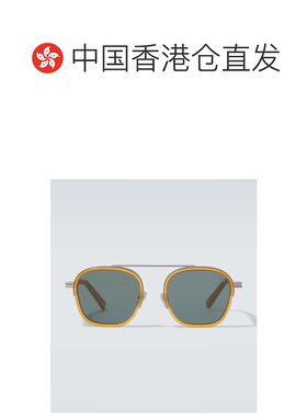 1h可退 香港直邮Zegna 杰尼亚 男士 圆形太阳眼镜 brown棕色 舒适