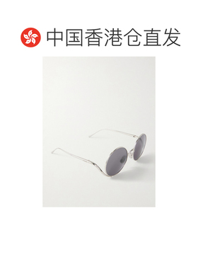 香港直邮LOEWE 罗意威 女士 圆框镀银太阳眼镜 LW40187U16A