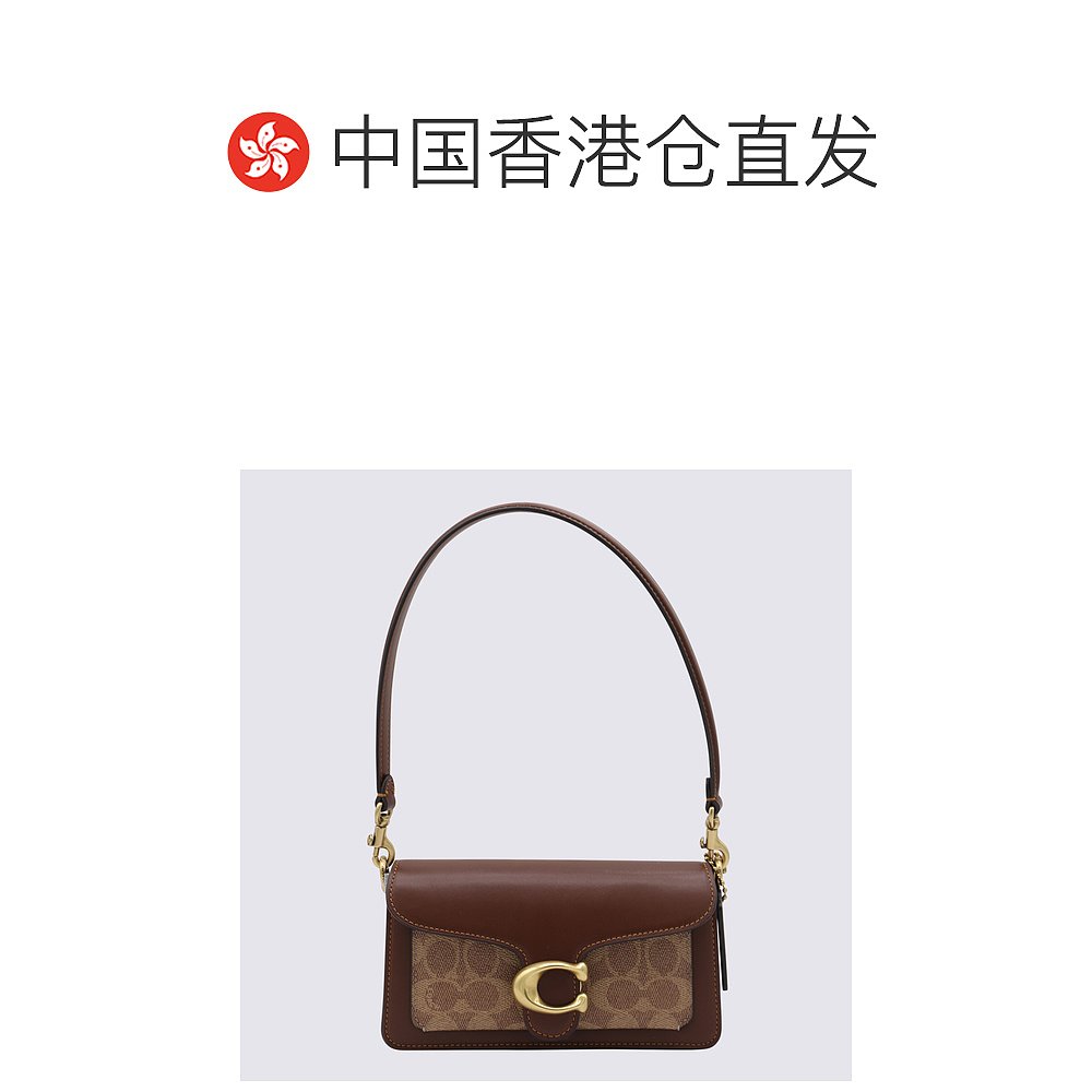 1h可退 香港直邮COACH 女士斜挎包 CY200B4N4 SS2025 棕色蔻驰 - 图1
