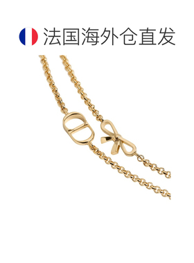 自营欧洲直邮DIOR迪奥 CD Mini Bow女士金色金属珍支付后1h可退