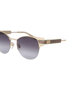 1h可退 GUCCI 女士眼镜 GG0521S001 SS2025 灰色 GG0521S古驰