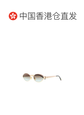 香港直邮Chloe 蔻依 女士 HOLLY 金色金属太阳眼镜 CH0355S00354B