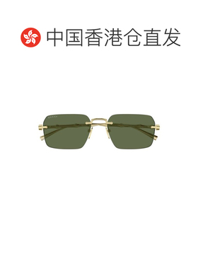 1h可退 香港直邮GUCCI 男士太阳镜 GG2154S003 CO 金色 几何太阳