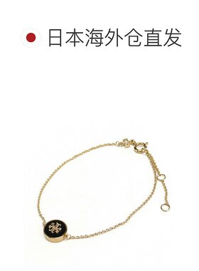 日本直邮Tory Burch 手链 女款 90284 TORY GOLD-BLACK 金色 黑色