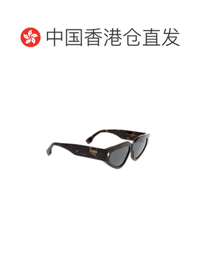 香港直邮FENDI 女士眼镜 FE40163I52A SS2025 灰色 猫眼太阳镜