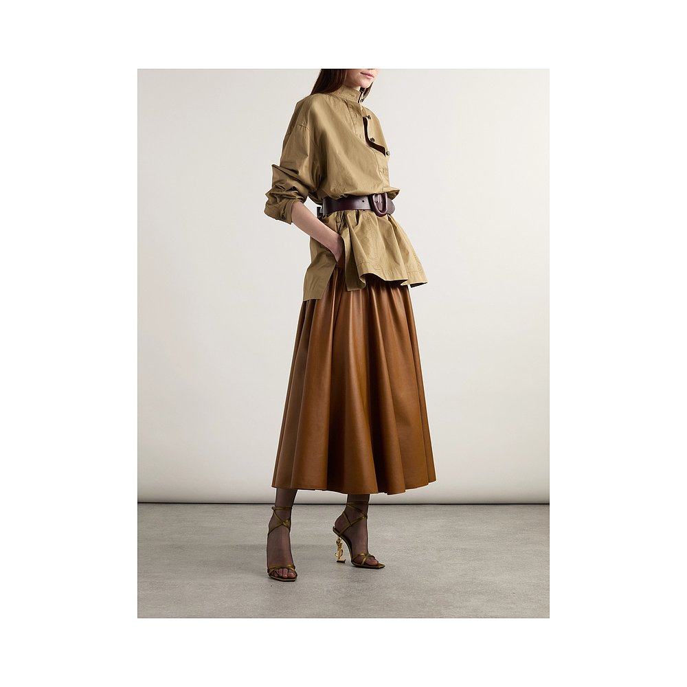 1h可退 香港直邮Saint Laurent 圣罗兰 女士 荷叶边半身裙 626482,淘宝优惠券,粉丝福利购,淘宝优惠卷