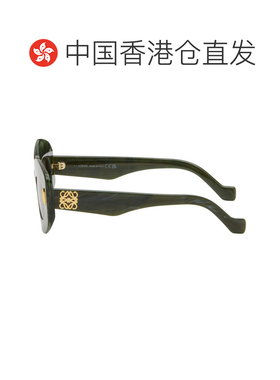 1h可退 香港直邮LOEWE 罗意威 女士 绿色 Chunky Anagram 太阳镜