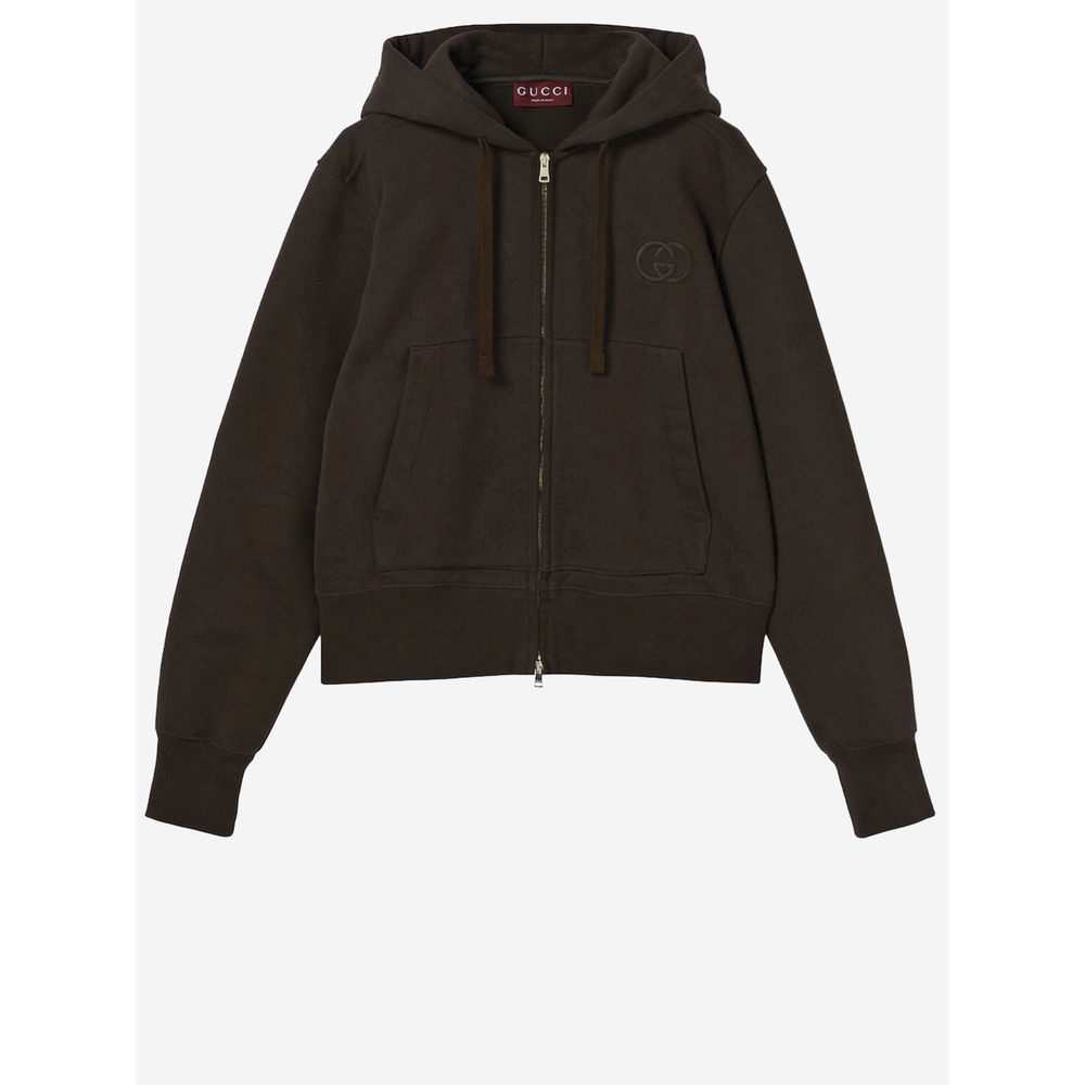 1 hour refundable European direct mail GUCCI men's sweatshirt 841746XJHKH2093 SS2026 Brown SW