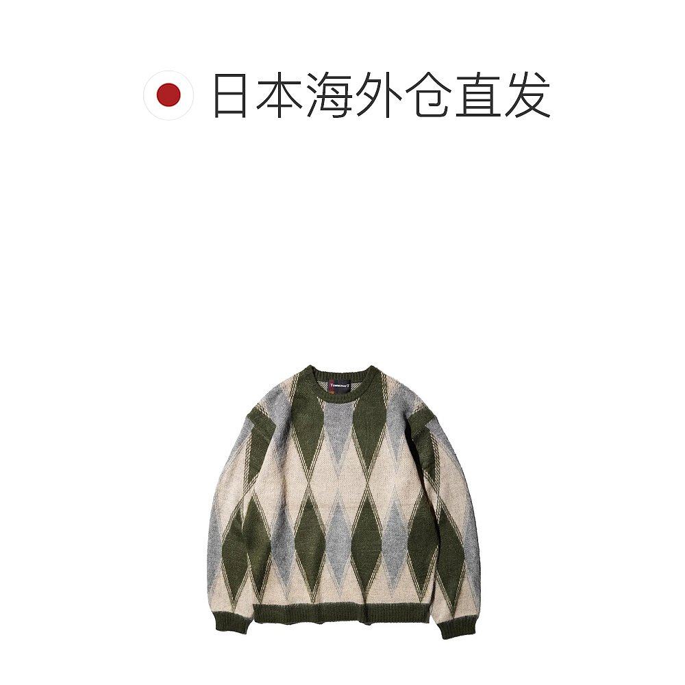 日本直邮TOWNCRAFT 复古毛绒图案圆领衫 Towncraft 针织衫 25aw,淘宝优惠券,粉丝福利购,淘宝优惠卷