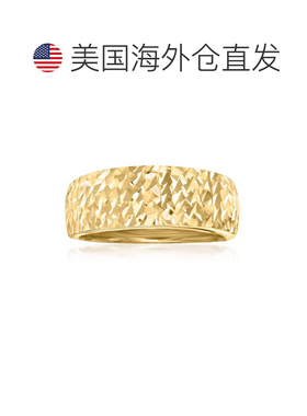 自营Ross-Simons 意大利 14 克拉黄金钻石切割戒指 - 黄色 美国奥