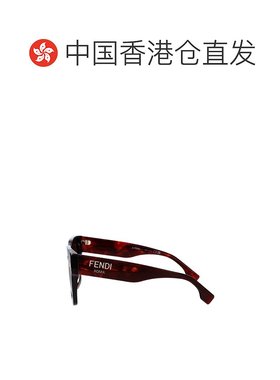 1h可退 香港直邮FENDI 女士太阳镜 FE40101I54F AW2024 红色 FEND