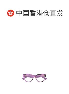 香港直邮GUCCI 女士眼镜 GG1424O009 SS2025 紫色 几何框平光镜