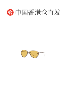 香港直邮DIESEL 女士眼镜 DL100310585 SS2026 黄色 几何太阳镜