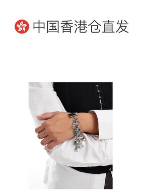1h可退 香港直邮潮奢 ASOS 女士 eclectic details 设计手镯式色(