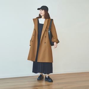 日潮跑腿UNIQLO优衣库 商务休闲风衣 09 BLACK WOMEN XS 474938
