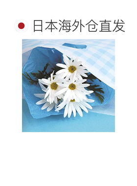 日本直邮椭圆形蓝色格子手提袋 小号（100个装）BC-4E
