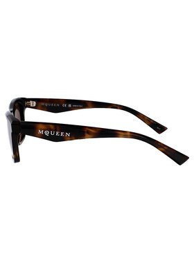 ALEXANDER MCQUEEN 男士眼镜 AM0472S002 CO 棕色 几何框太阳镜