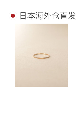 日本直邮COCOSHNIK 女士 K10黄金 细款直筒小指戒指 767613069999